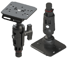 Borika mounting plate with support and ball hinge for screens up to 7"