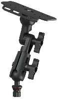 Borika mounting plate with adjustable support and ball hinge for screens 9" to 12"