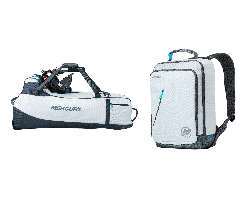 Backpack and carry bag bundle for Avator 7.5e short shaft and battery