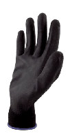 Paint gloves PU-soft black XXL (pair)